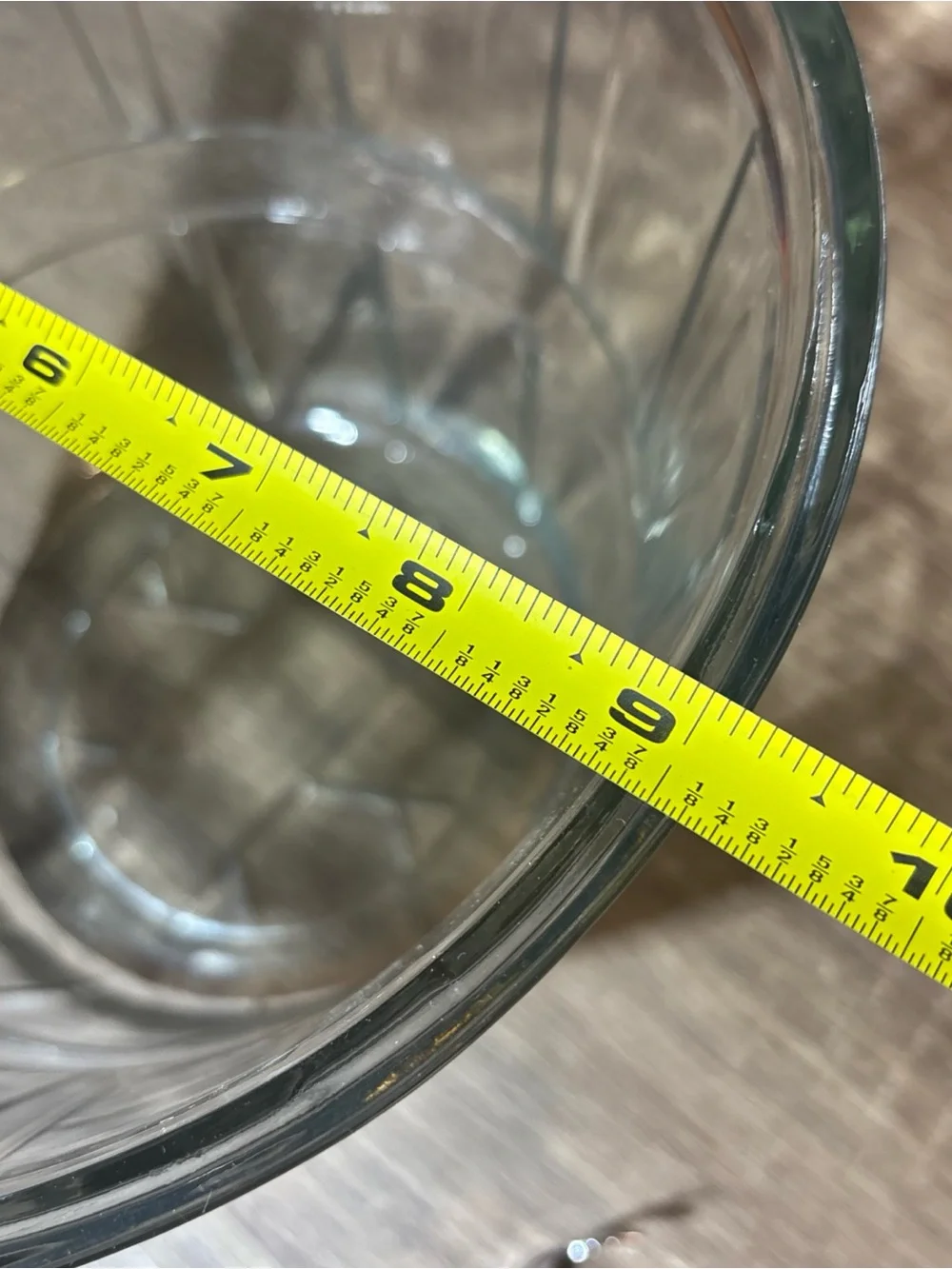 Vtg Anchor Hocking Co Glass Basket Ice Bucket 3100/318 With Bale Glasses and Box